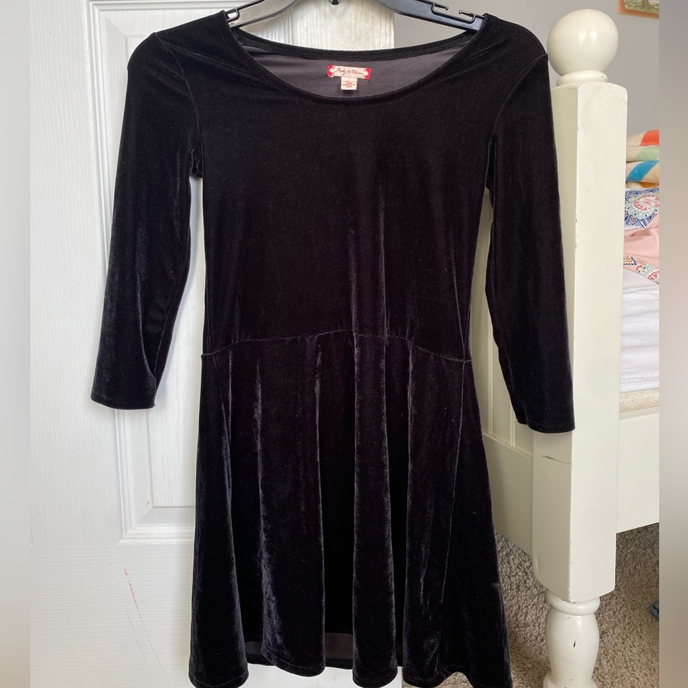 Girls Velvet Dress